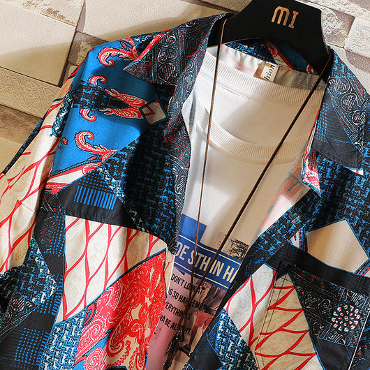 Camisa Casual de Manga Larga con Estampado Floral para Hombre - Image 2