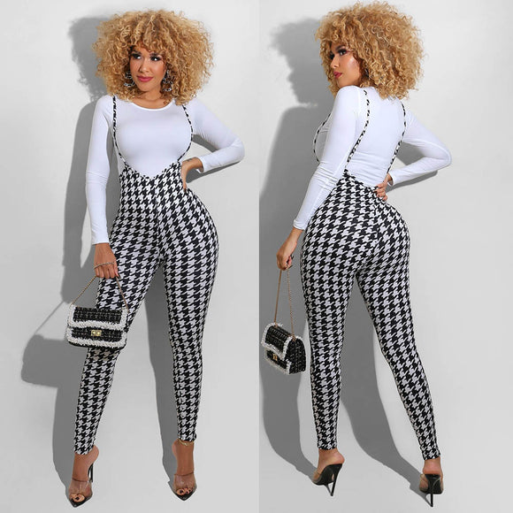 Blazer Estampado Manga Larga Slim Fit para Mujer