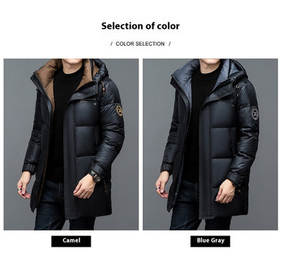 Chaqueta de Plumón de Pato Gruesa para Hombre - Abrigo Casual Invierno - Image 9