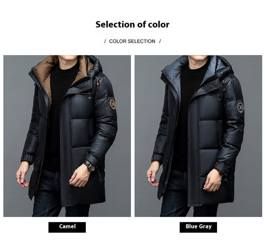 Chaqueta de Plumón de Pato Gruesa para Hombre - Abrigo Casual Invierno - Image 9