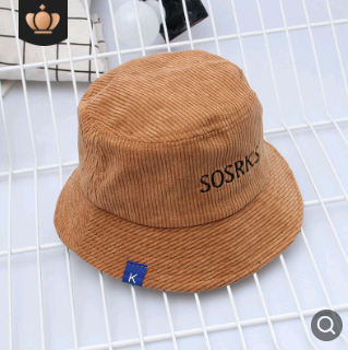 Gorra Pescador Pana Mujer Otoño Invierno Estilo Harajuku Bordado - Image 5