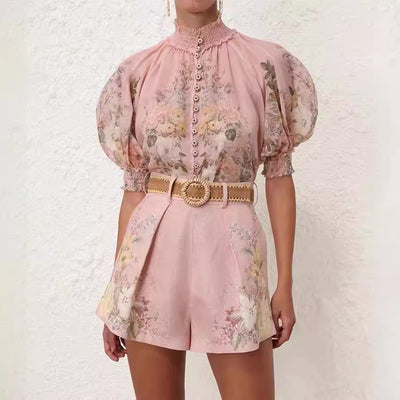 Conjunto Completo de Diseño Australiano: Camisa Corta, Shorts y Cinturón
