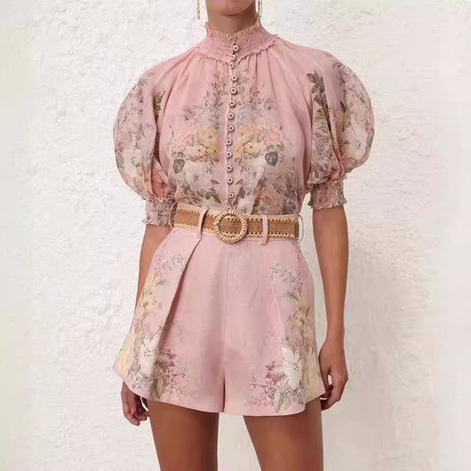 Conjunto Completo de Diseño Australiano: Camisa Corta, Shorts y Cinturón