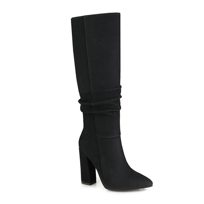Botas Altas hasta la Rodilla con Tacón Grueso - Tallas Grandes Personalizadas para Mujer - Image 9