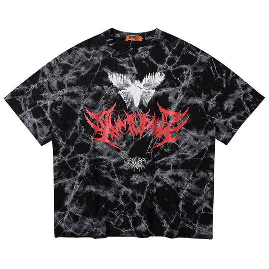 Playera Gráfica Efecto Humo Sucio - Image 6