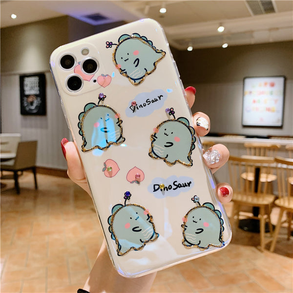 Funda Dinosaurio Brillante para Apple - Diseño Suave con Detalles Epóxicos - Image 9