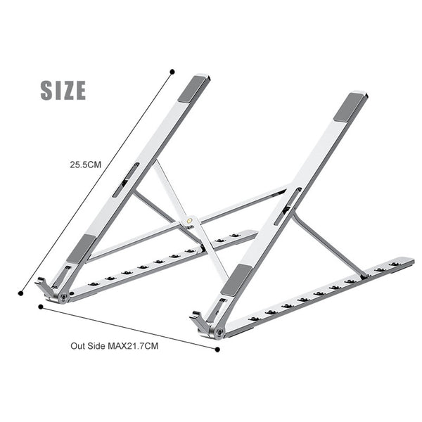Soporte Ajustable y Plegable para Laptop en Aluminio X Style
