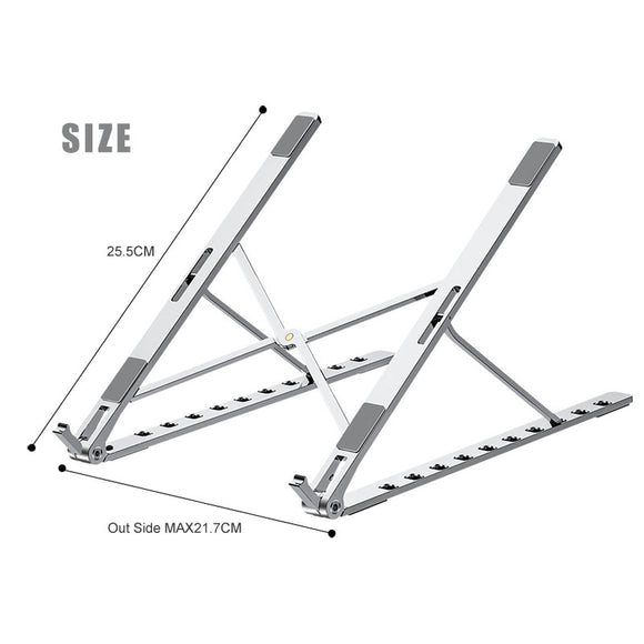 Soporte Ajustable y Plegable para Laptop en Aluminio X Style