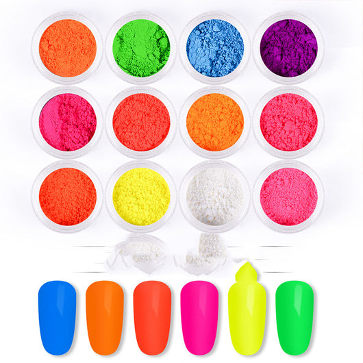 Polvo para Uñas 12 Colores - Efecto Espejo y Degradado - Image 3