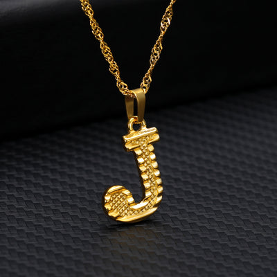 Collar con Colgante de 26 Letras Chapado en Oro - Image 12