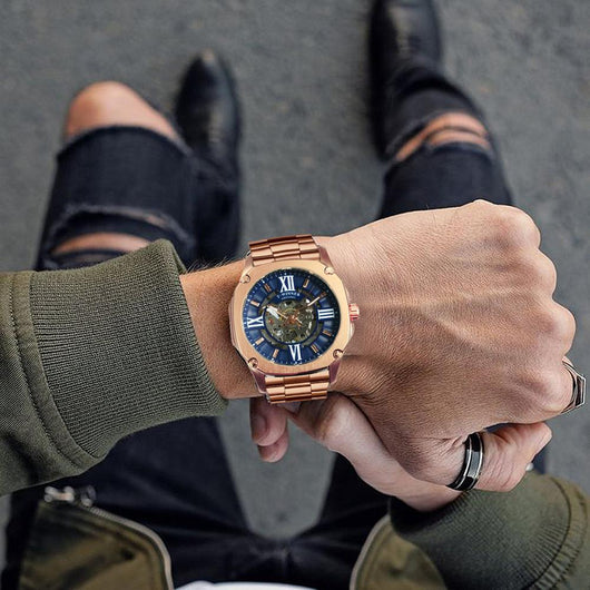 Reloj Mecánico Hueco para Hombre con Diseño Transparente - Image 3