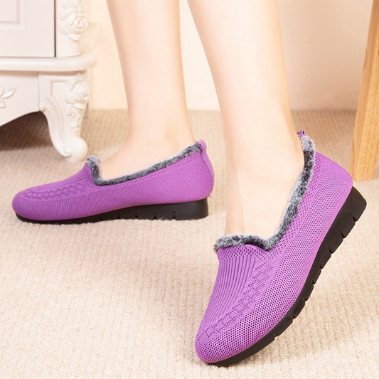 Zapatos de Algodón Artesanal con Forro Velvet Grueso