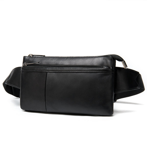 Bolsa Diagonal de Cuero Casual Unisex