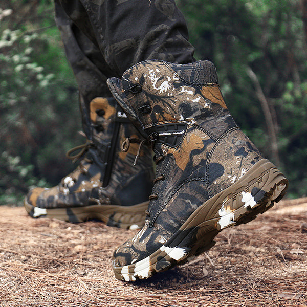 Botas Tácticas Impermeables Camuflaje Altura Media