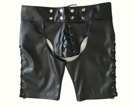 Shorts de Cuero Patente para Hombre - Diseño Audaz y Seductor - Image 2