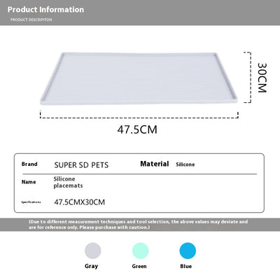Tapete Antiderrames de Silicona para Mascotas con Base Antideslizante - Image 3