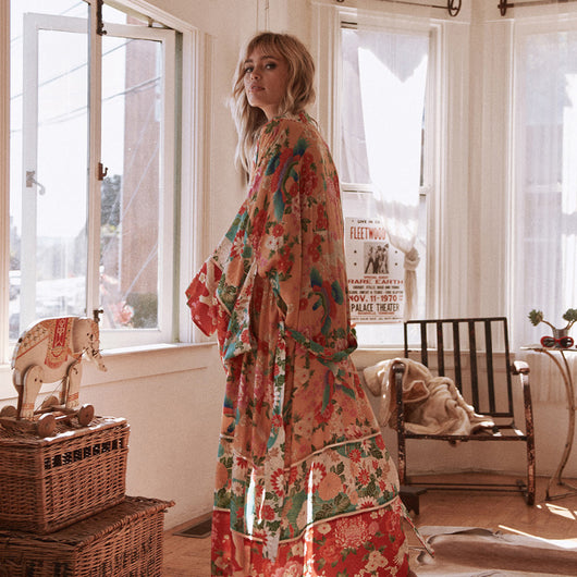 Cardigan de Gasa Estampado Floral para Primavera y Verano - Protección Solar Elegante - Image 2