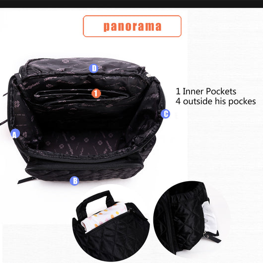 Mochila Multifuncional para Mamá con Espacio para Bebé - Image 2
