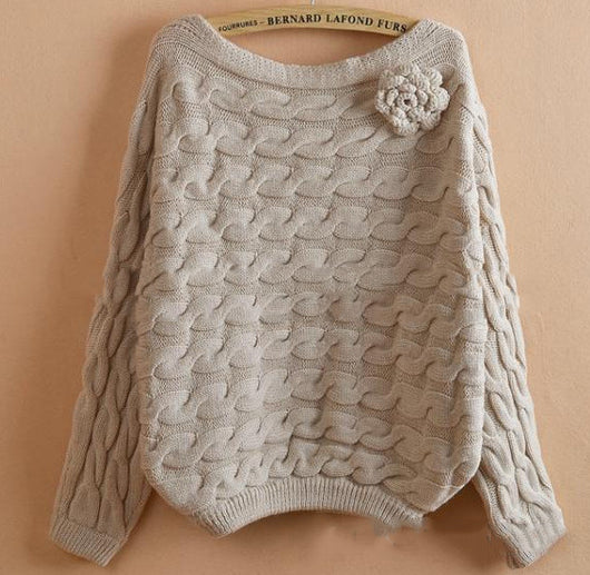 Suéter Tejido con Escote para Mujer - Image 3