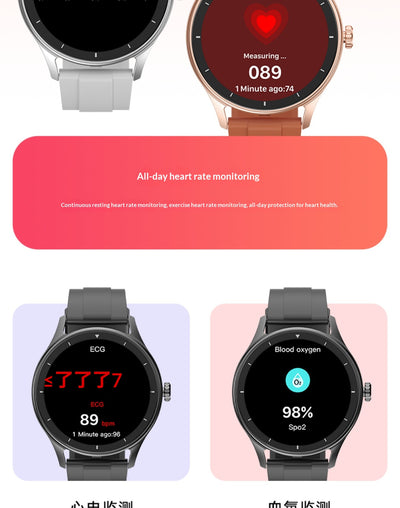 Reloj Deportivo Bluetooth con Doble Correa de Acero Inoxidable Pulido - Image 19