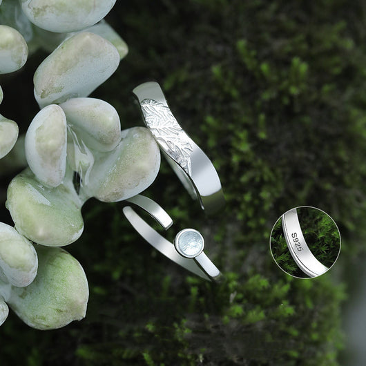 Anillo de Pareja Diseño Jianjia Bailu - Símbolo de Amor Eterno - Image 4