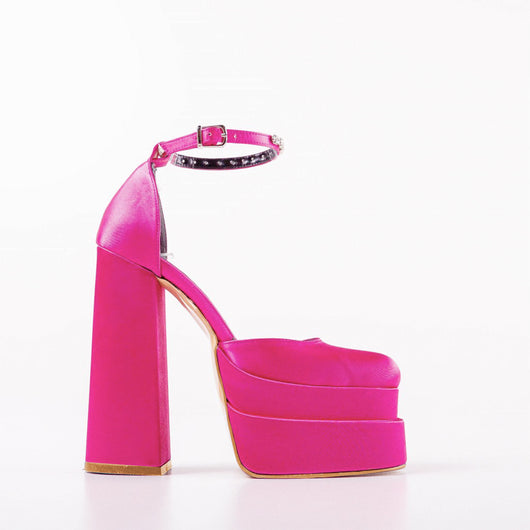 Tacones Plataforma 14cm con Brillantes Cristal - Image 10