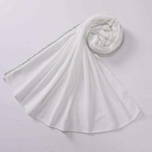 Pañuelo Chifón Malayo Diamond Bright con Bordes Largos - Image 25