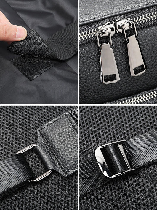 Mochila de Cuero para Hombre - Gran Capacidad Multifuncional - Image 3