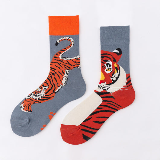 Calcetines Unisex Estampado Animal Abstracto en Algodón - Image 37