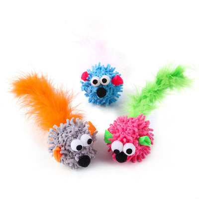 Juguete Interactivo para Gatos - Ratón Dragón con Cerdas - Image 8
