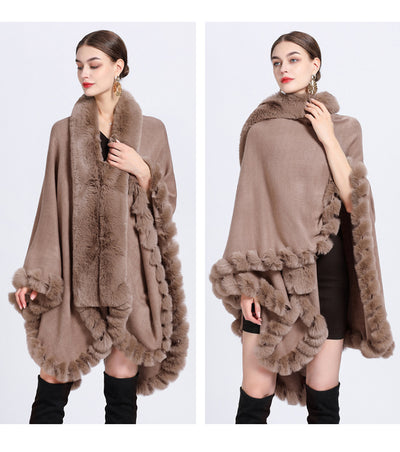 Cardigan Oversized con Cuello de Conejo - Abrigo Tejido Irregular Holgado - Image 21