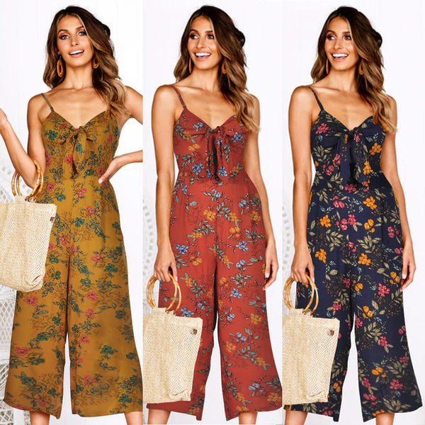 Jumpsuit Espalda Descubierta sin Mangas