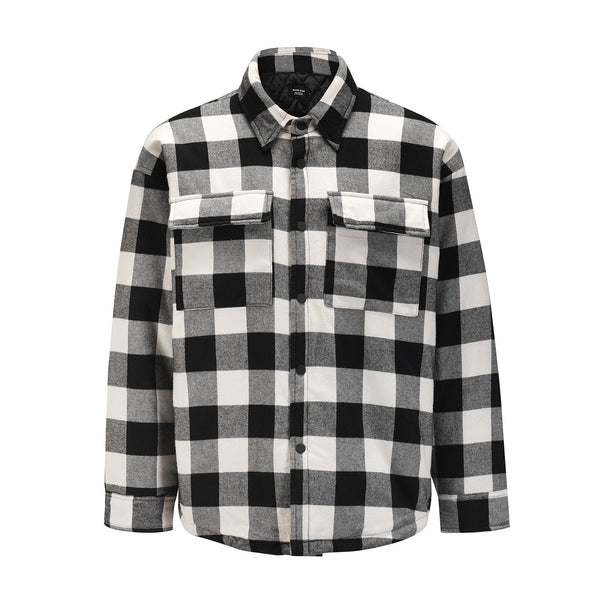 Chaqueta Cuadros Hombre y Mujer - Algodón Suelta y Cómoda