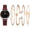 Women's Quartz Watch and Bracelet Set