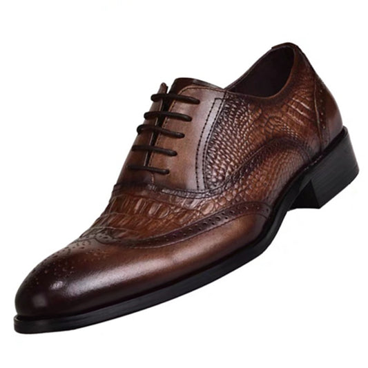 Zapatos Oxford de Cuero Vintage para Hombre - Talla Grande - Image 2