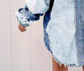 Chaqueta Denim Bloques de Color para Halloween Mujer - Image 4