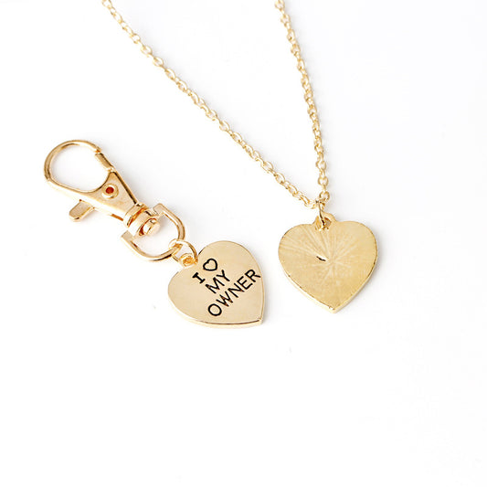 Set de Collar y Dije de Hueso para Dueño y Perro - 'Amor Incondicional' - Image 2