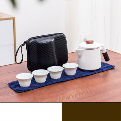 Juego de Té Kung Fu Portátil en Cerámica para Viajeros - Image 6