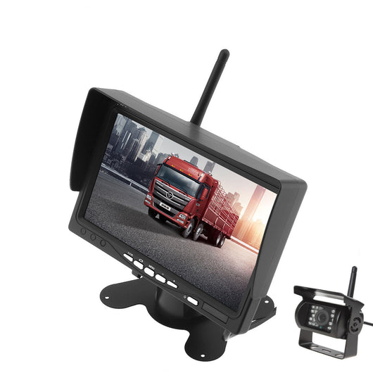 Monitor de Reversa Inalámbrico 7 Pulgadas con Cámara para Carretilla Elevadora