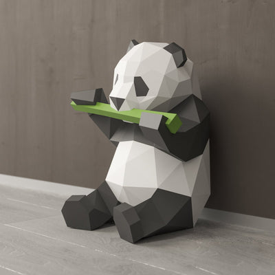 Figura Decorativa Panda Comiendo Bambú - Image 4