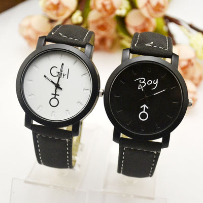 Reloj de Pareja My Love - Diseño Blanco y Negro - Image 2