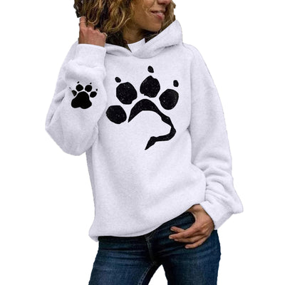 Suéter casual con diseño de patitas de gato - Image 11