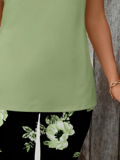 Camiseta Floral Casual de Manga Corta para Mujer - Image 3