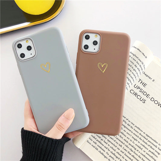 Funda para teléfono con diseño de amor pintado a mano