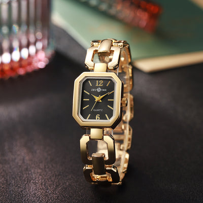 Reloj Cuadrado Elegante para Mujer con Pulsera Corazón - Image 33