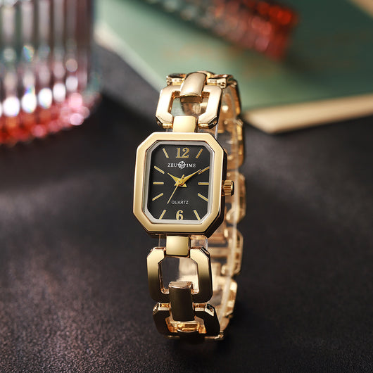 Reloj Cuadrado Elegante para Mujer con Pulsera Corazón - Image 33