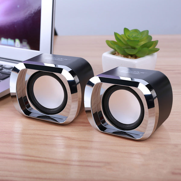 Altavoz Portátil USB Mini con Subwoofer para Computadora y Móvil