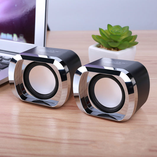Altavoz Portátil USB Mini con Subwoofer para Computadora y Móvil