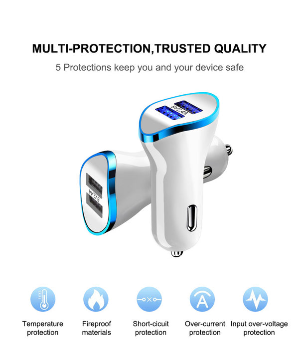 Cargador de Auto Dual USB de Alta Velocidad