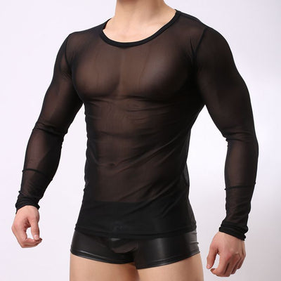 Remera Manga Larga Mesh para Hombre